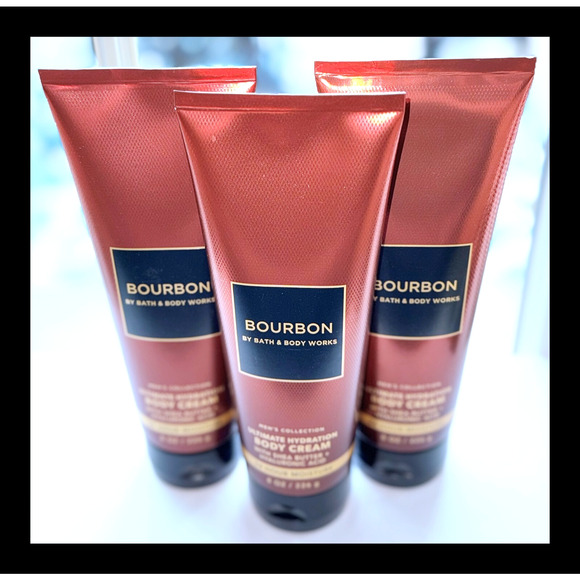 Bath & Body Works Other - Bath & Body Works Bourbon for MEN 8oz Ultimate Hydration Body Cream with Aloe x3